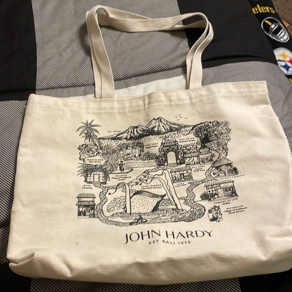 John Hardy canvas tote bag